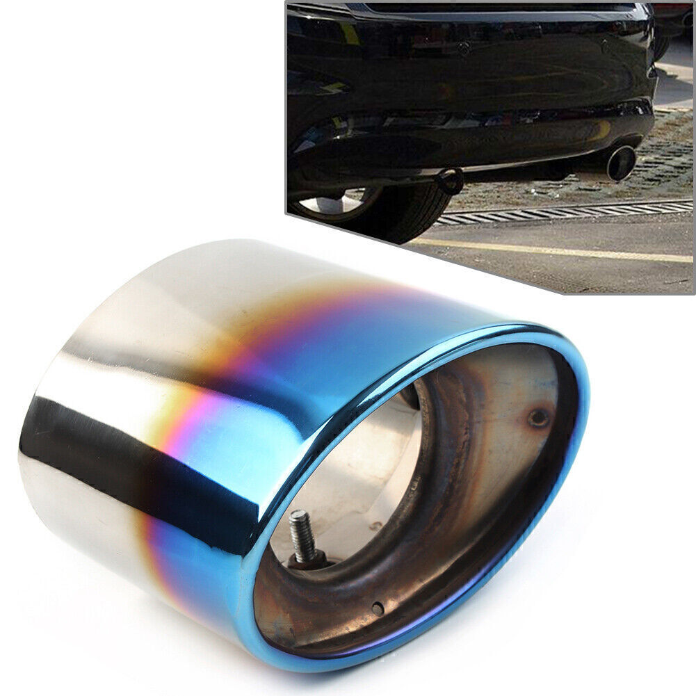 Steel Rear Exhaust Pipe Tail Muffler Tip Blue for Honda Accord 2008 2009-2012