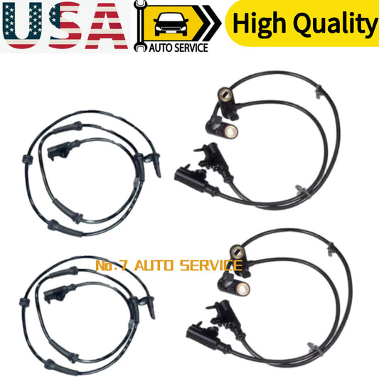 4 ABS Wheel Speed Sensor Front, Rear Left Right Fit for Infiniti G25 G35 G37 AWD