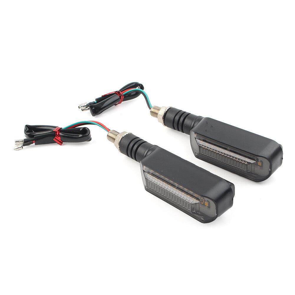 2pcs M10 LED Turn Signal Flasher Blinker Brake Stop Tail Light DRL Lamp