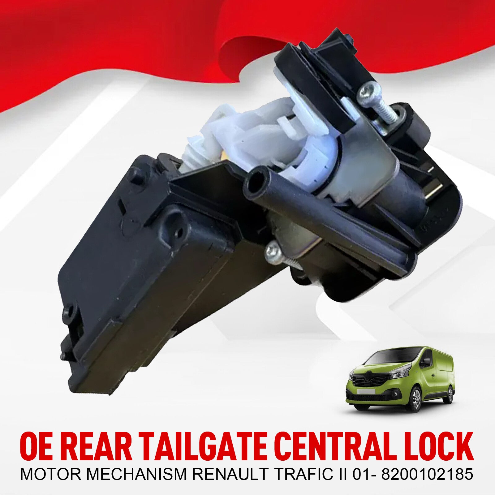Applicable to for Renault Trafic 01 - 8200102185 Rear tailgate central locking motor mechanism
