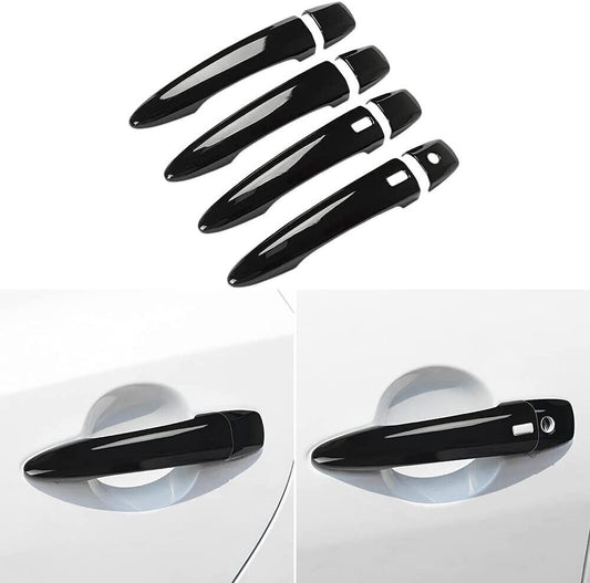 for Nissan Altima 2019-2024 Sentra Rogue New Gloss Black Door Handle Cover Trim