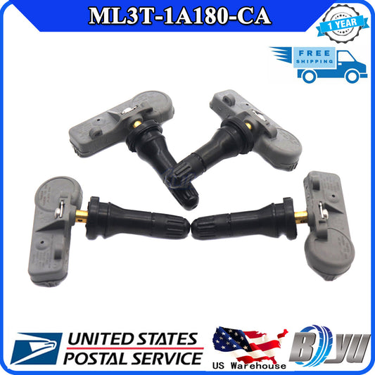 4-piece set of TPMS tire pressure sensors (ML3Z-1A189-D) suitable for Ford 's new ML3T-1A180-CA model.