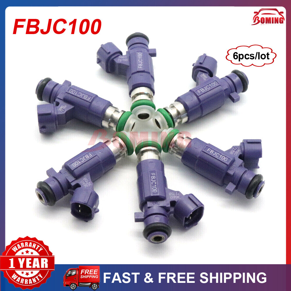 new (6) sets of fuel injectors for 2003-04 for Nissan 350Z 3.5L and for Infiniti #FBJC100