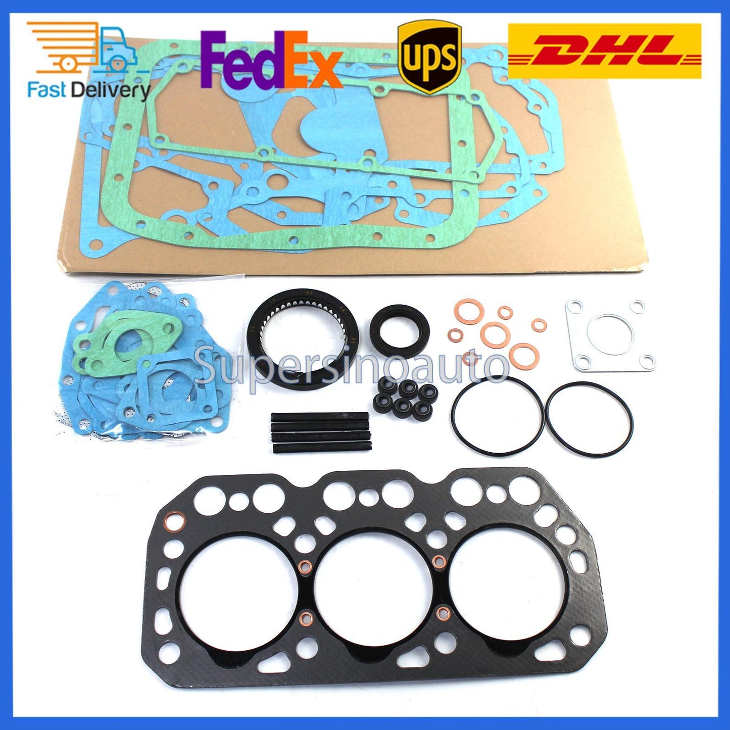 K3M Full Overhaul Gasket Kit for Mitsubishi Engine MT300 MT301D Tractor New