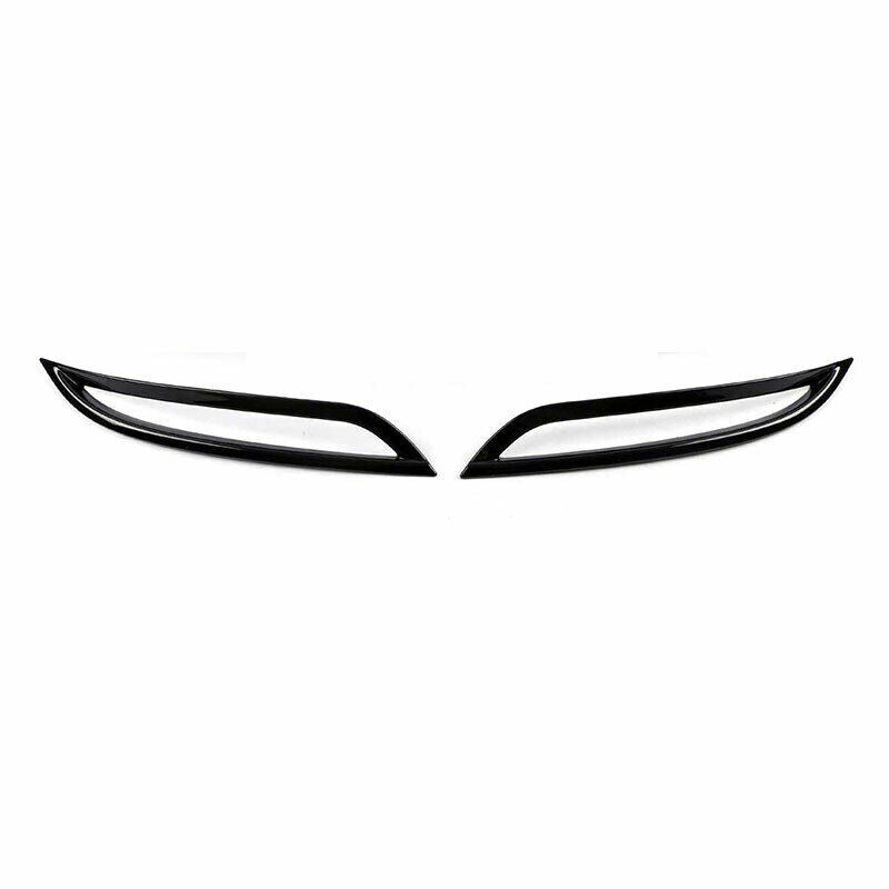 for Tesla Model 3 2017-2022 Gloss Black Rear bumper Fog Light Frame cover Trim