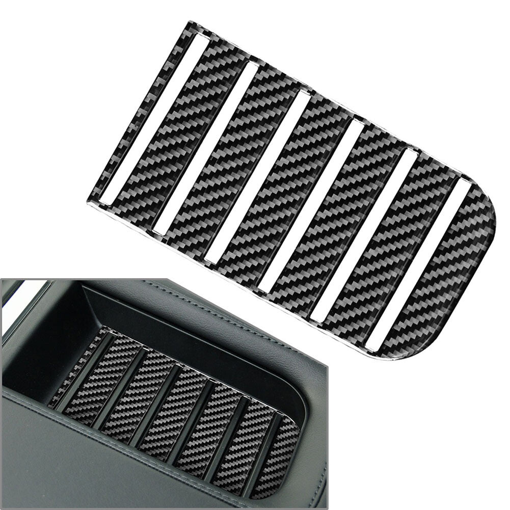 Armlehnenbox Slot Panel Cover Trim f¨¹r for Toyota Tundra 2014¨C21 Kohlefaser schwarz