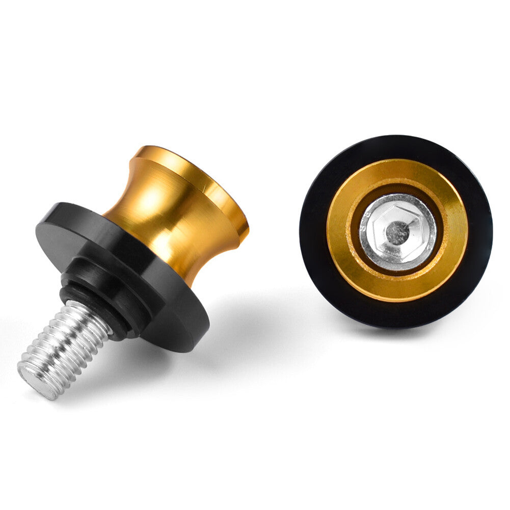 8MM Swingarm Spools Slider Stand Screw for Honda CBR 600 900 1000 RR Gold 2PCs
