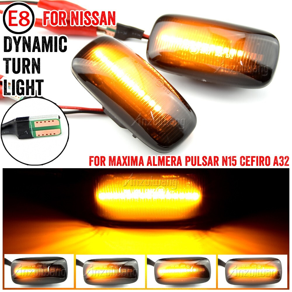 Dynamic Side Marker Turn Signal for Nissan MAXIMA ALMERA PULSAR N15 CEFIRO A32