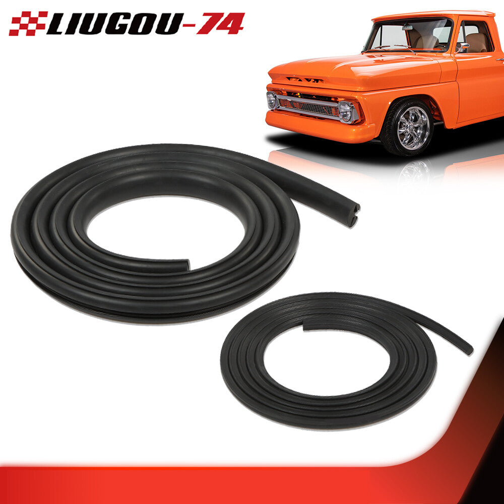 Rear window weatherstrip sealed black for 1942-66 for Chevrolet for GMC pickup