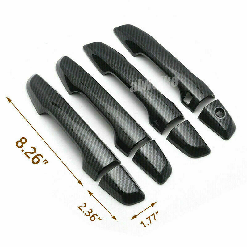16P for Honda CR-V CRV 2017-2022 Carbon Fiber Look Door Handle Bowl Cover Trims