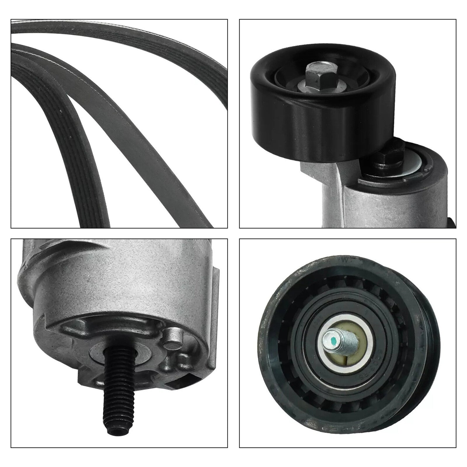 Engine Belt Tensioner  Idler Pulley V-Ribbed Belt Kit for Kia 2.0 2.4L 6PK2125