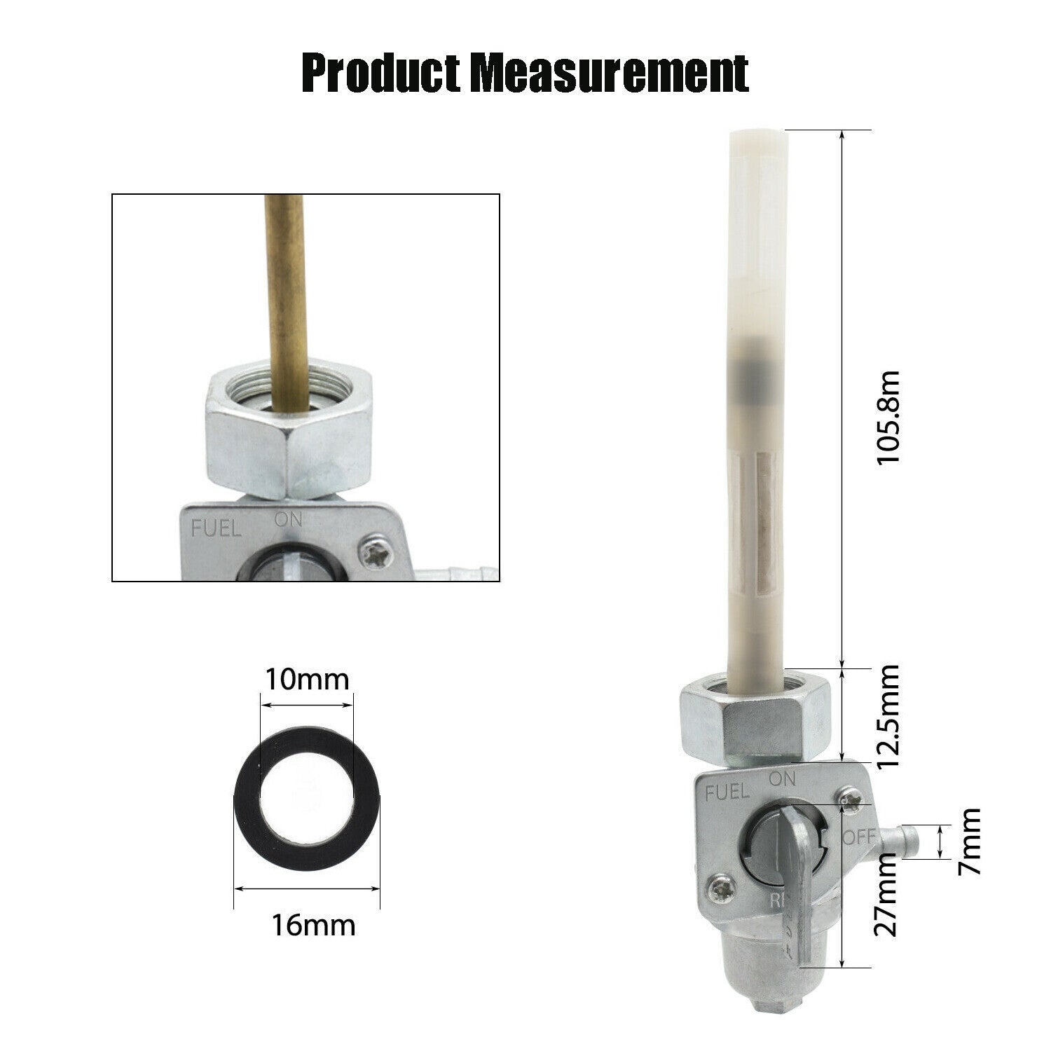 fit for Honda TRX200SX Fourtrax 86-88 ATC250SX 85-87 Fuel Valve Switch Petcock