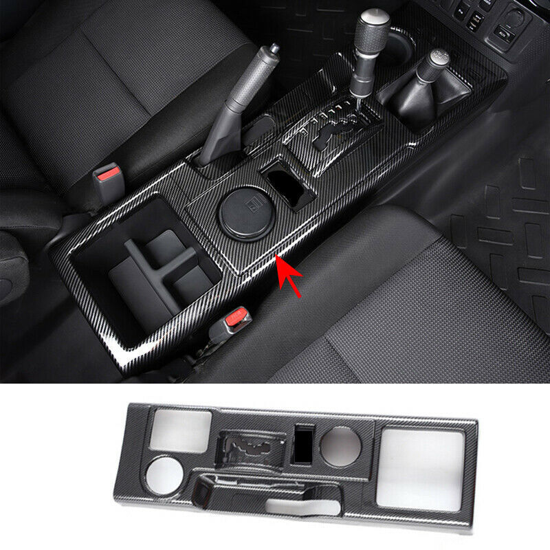 for Toyota FJ Cruiser 2007-2020 Carbon Fiber ABS Gear Shift Box Panel Cover Trim