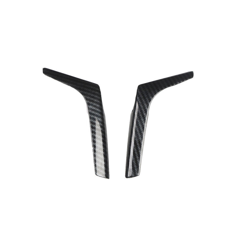 for Cadillac XTS 2013-17 ABS Carbon Fiber Steering Wheel Moulding Cover Trim 2P