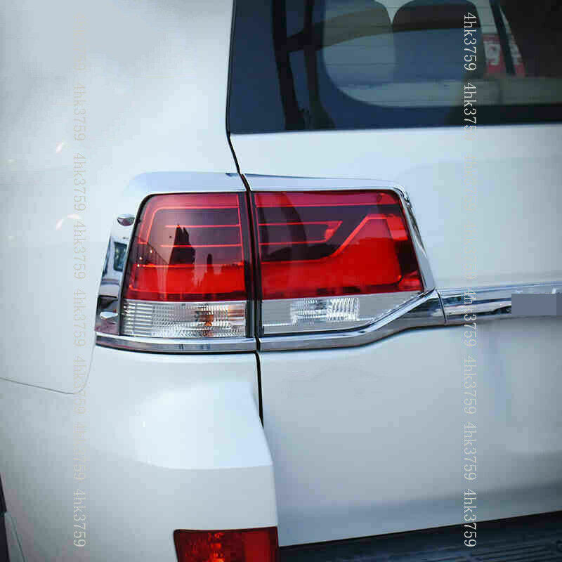 for Toyota for Land Cruiser 2016-2021 Chrome Line Rear Tail Light Lamp Cover Trim