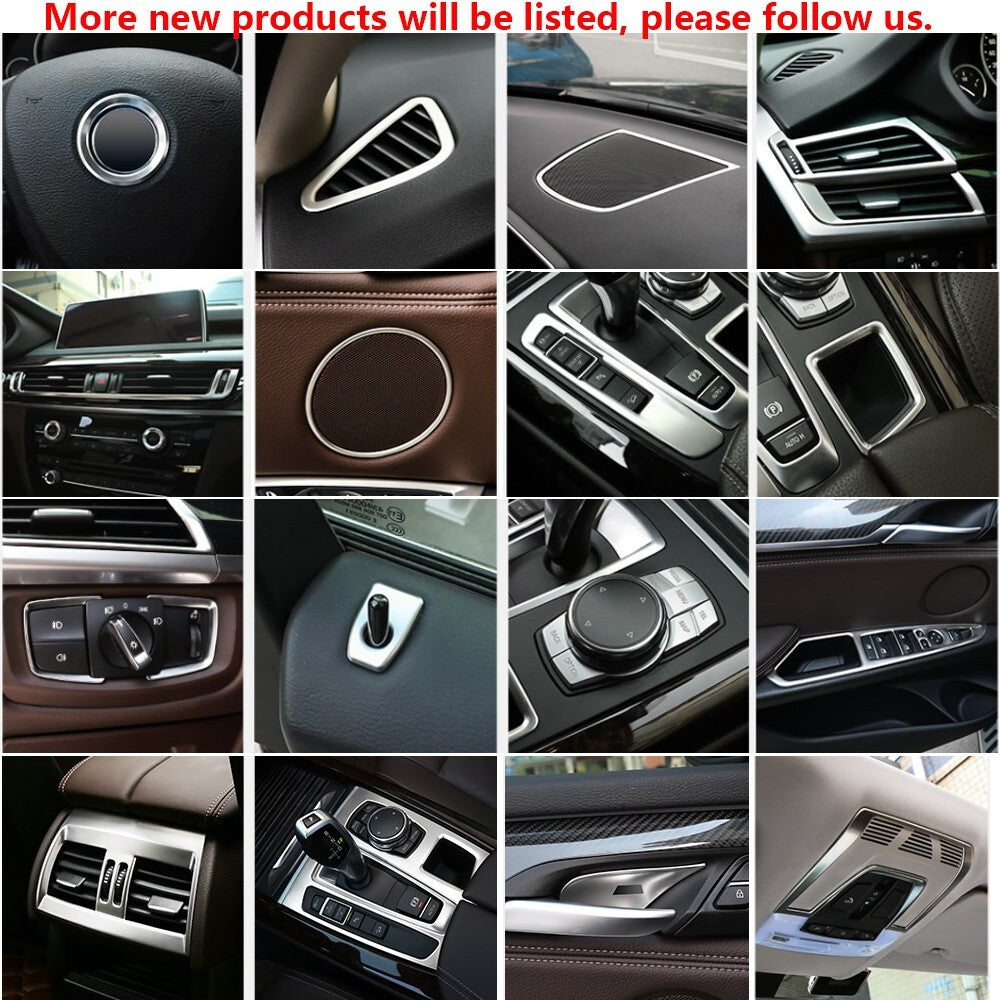 Stainless for BMW X5 X6 F15 F16 Car Dashboard Side AC Air Vent Outlet Cover Trim