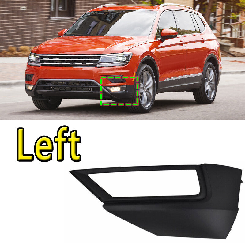 Left New Front Bumper Fog Light Frame for Volkswagen for VW for Tiguan L 2017-2019
