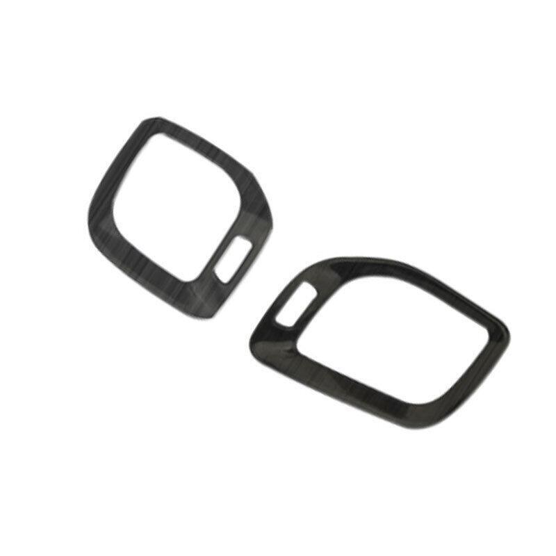 Fit for Volvo V60 2015-2018 Black Titanium Console LR Air Outlet Vent Trim 2PCS