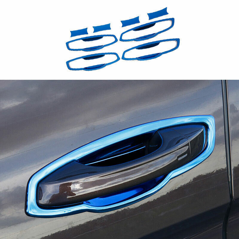 for Volkswagen Atlas 18-23 Blue Look Steel Exterior Outside Door Bowl Cover Trim