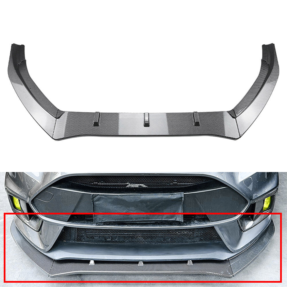 Front Bumper Spoiler Splitter Lip for Ford Focus RS MK3 2015-2018