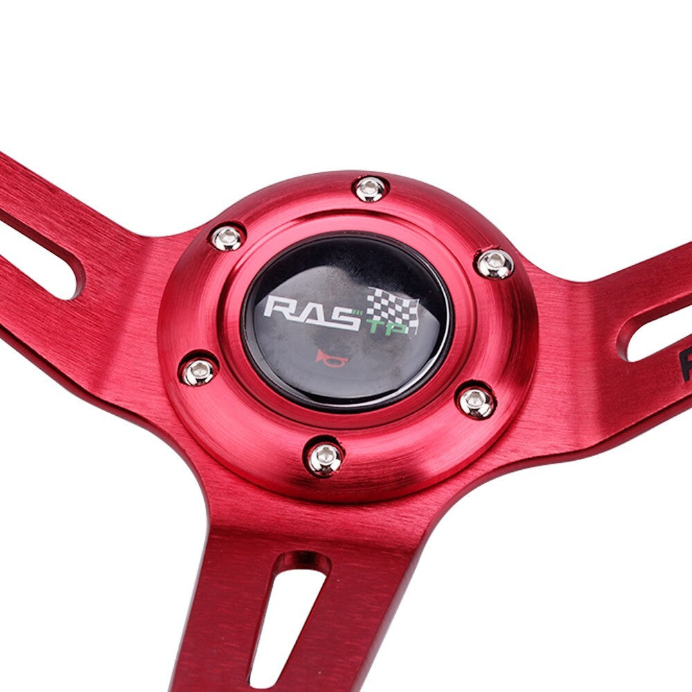 350mm Deep Dish 6Bolt Aluminum Sport Racing Drifting Steering Wheel US