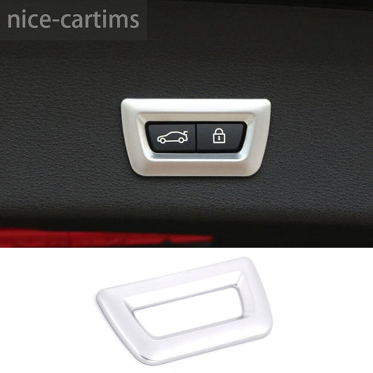 Silver ABS Tailgate 2 Button Trim for BMW 5 6 7 Series X3 X4 X5 X6 G30 G32 2018+