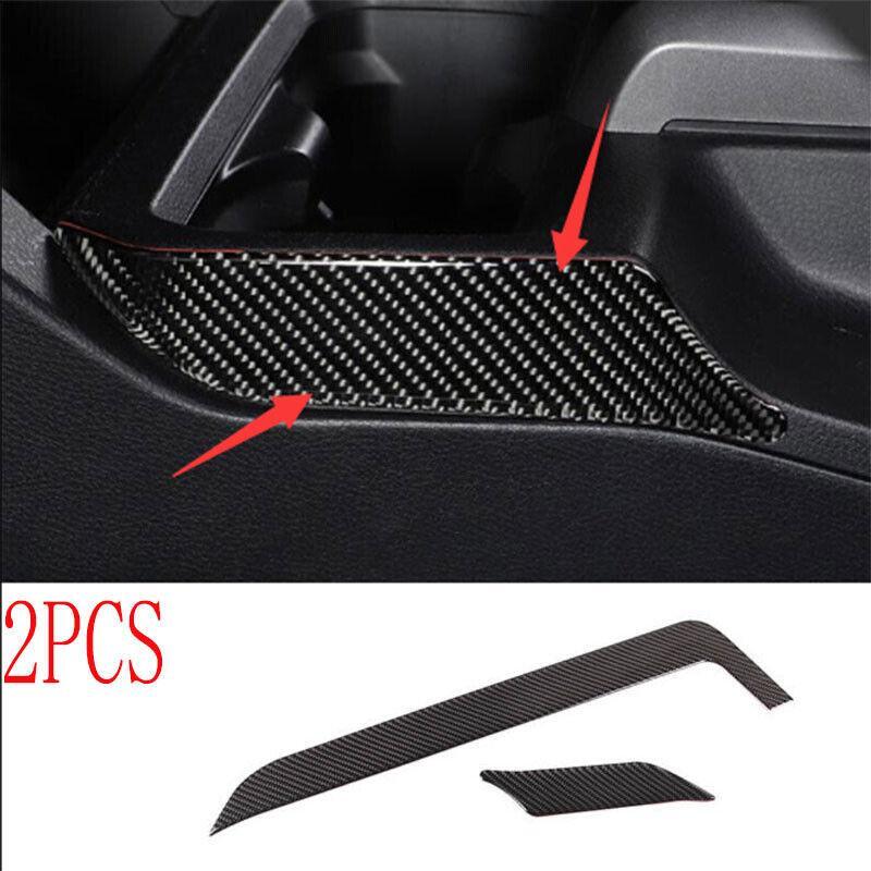 for Toyota Tacoma 16-22 2PCS Real Carbon Fiber Gear Shift Both Side Cover Trim
