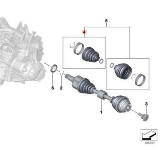 Repair Kit Bellows Inner Front Left for BMW F40 31608488569