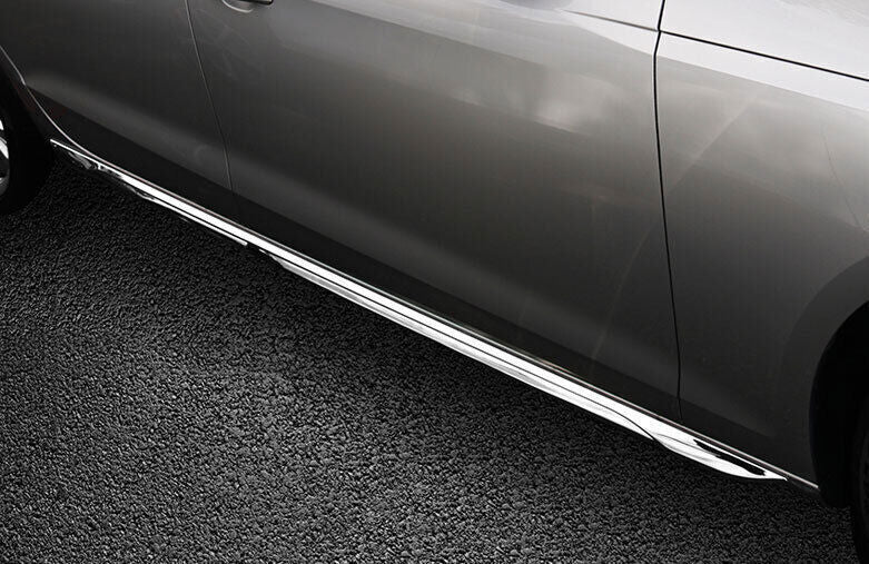 for Audi A4 B9 2020-2021 Chrome Steel Side Door Body Protect Molding Cover Trims