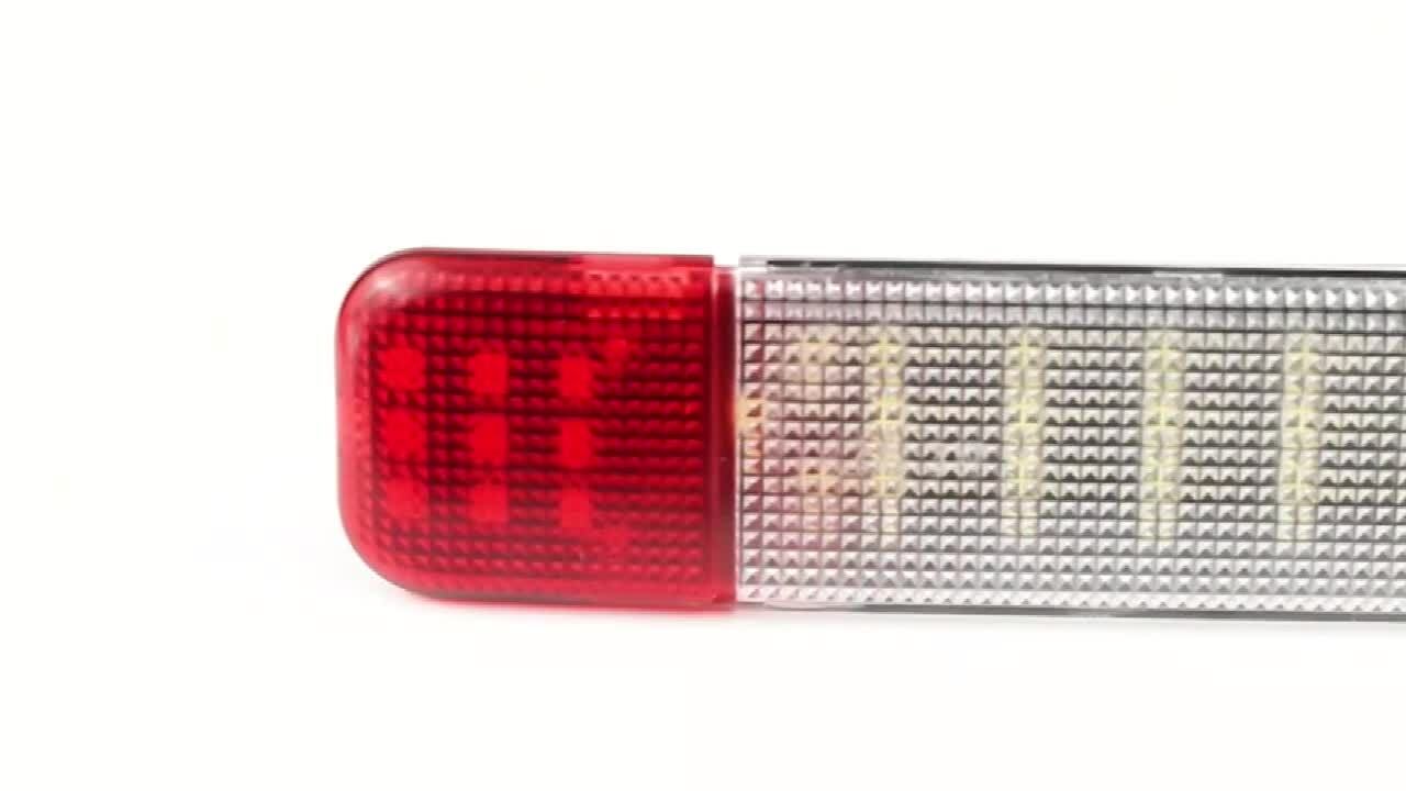 2X for Chevy for Sierra for GMC for Cadillac Red LED Interior Door Panel Light Courtesy Lamp