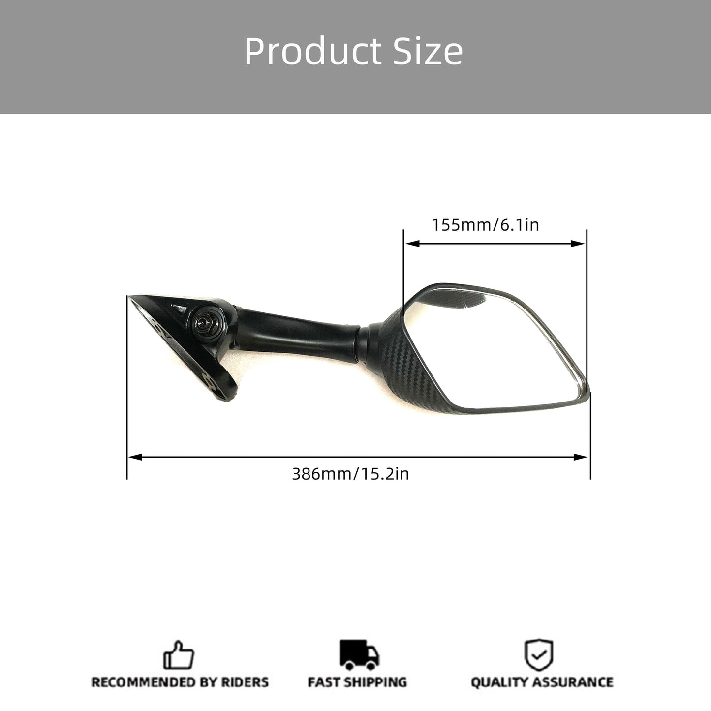 for YAMAHA YZF R3 R25 YZF-R3 YZF-R25 Motorcycle Rearview Side Rear View Mirrors