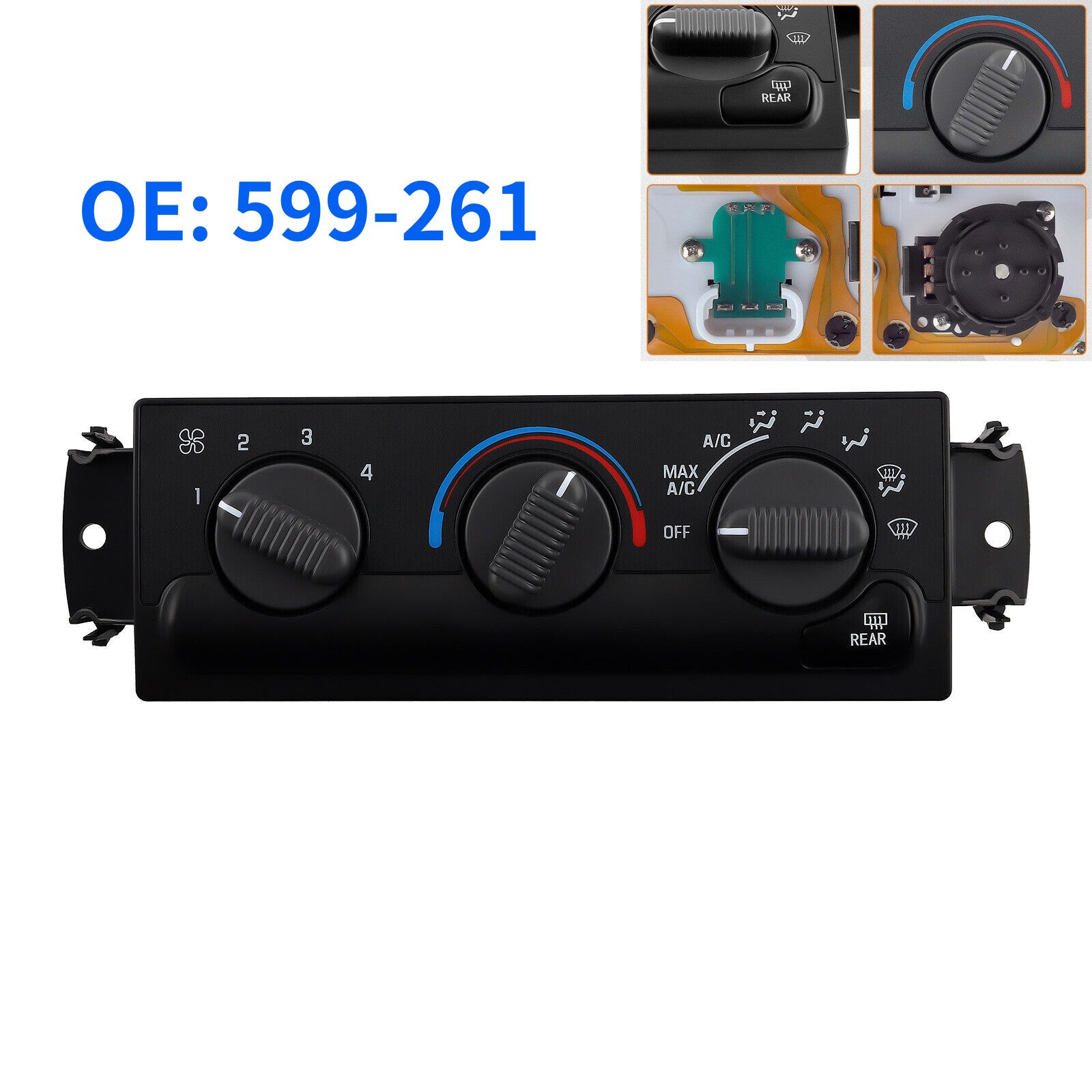 A/C Heater Climate Control Switch for Oldsmobile Bravada 1999-2002 1509896