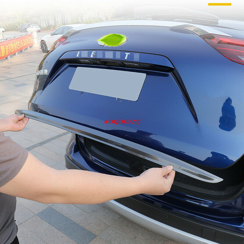8p for Infiniti QX50 2019-24 Carbon steel Rear Trunk+Side Door Body Molding Trim