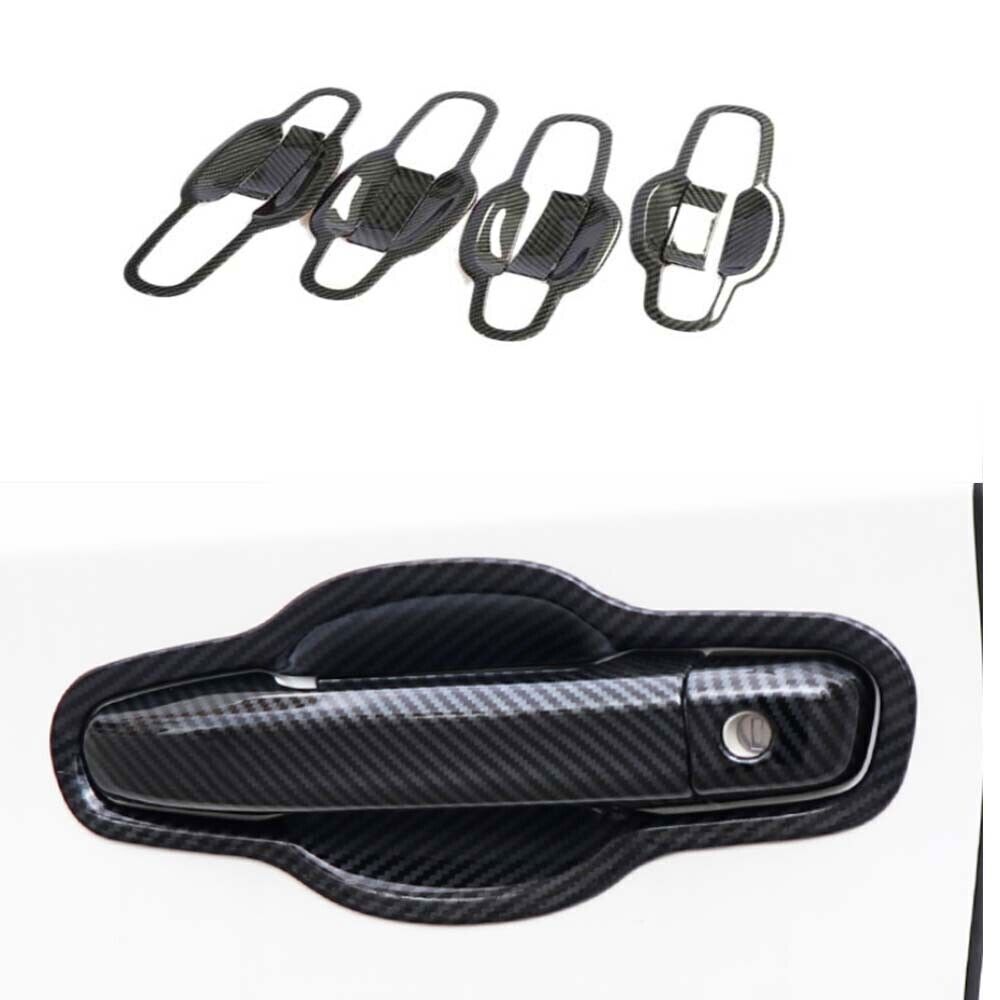 8P Carbon Fiber Exterior Side Door Bowl Cover Trim for Chevrolet Malibu 2016-24