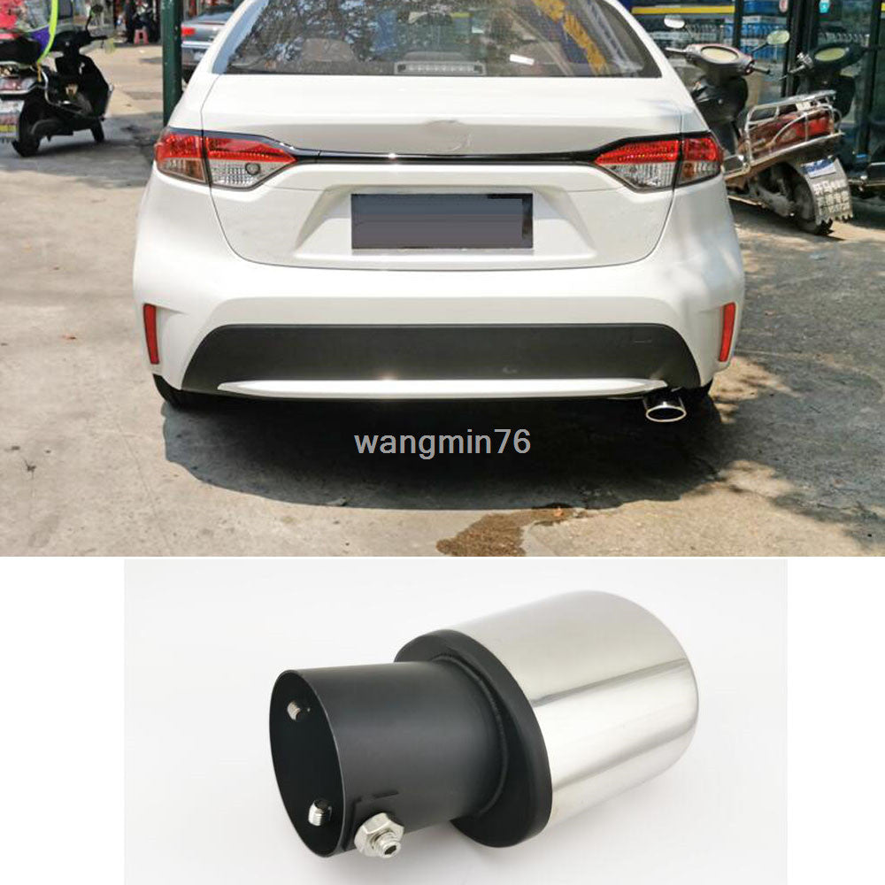 for Toyota for Corolla 2019-2023 Black+silver Car Exhaust Pipe Tail Muffler End Tip