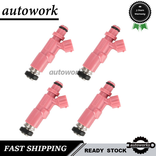 23250-75080 4X Fuel Injectors for Toyota Tacoma 2.4L 2.7L 1999-2004 4Runner US