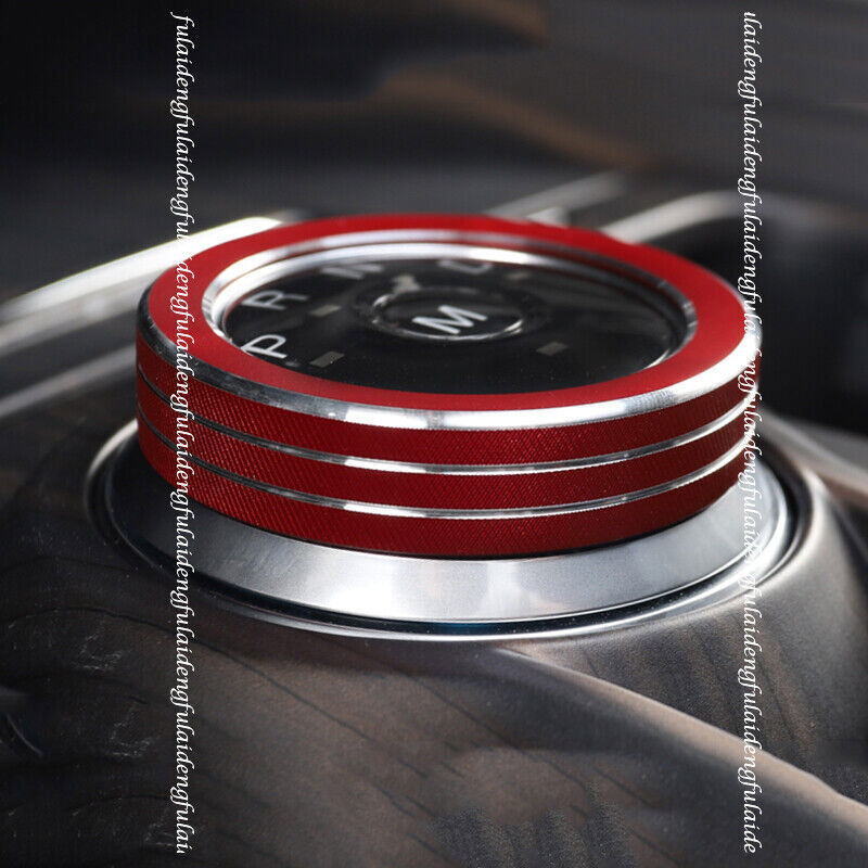 for Ford Explorer 2020-2022 Red Inner Console Gear Shift Knob Ring Cover trim