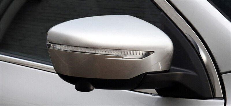 Silver Right Side Rearview Mirror Cover Shell Cap for Nissan X-trail/Rogue 14-21
