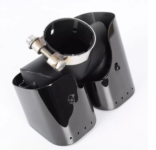 Black Steel for Land Rover for Defender Rear Tail Exhaust Muffler 2020-2023 Tip Pipe