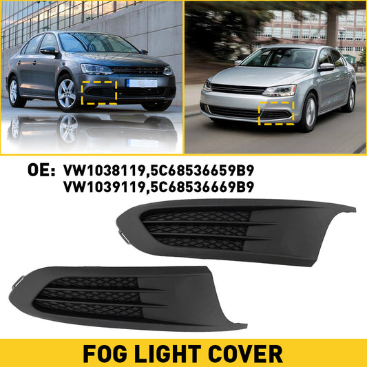 Front bumper fog light insert cover cover for passenger/driver, suitable for Volkswagen for Jetta 11-14 B