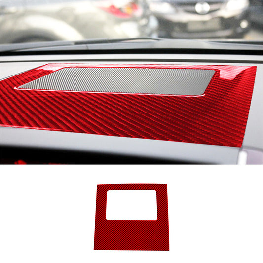 2X Red Carbon Fiber Center Air Vent Frame Cover Trim for Mazda CX-9 2010-2015
