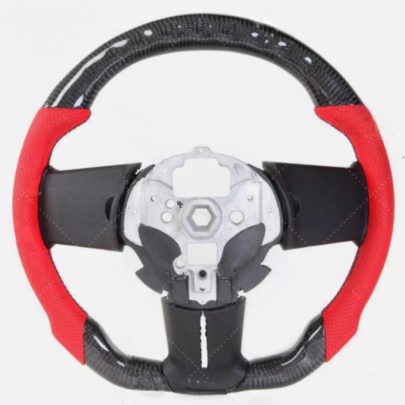 Real Carbon Fiber Leather LED Steering Wheel Sport For 2012-2014 for Ford for Mustang