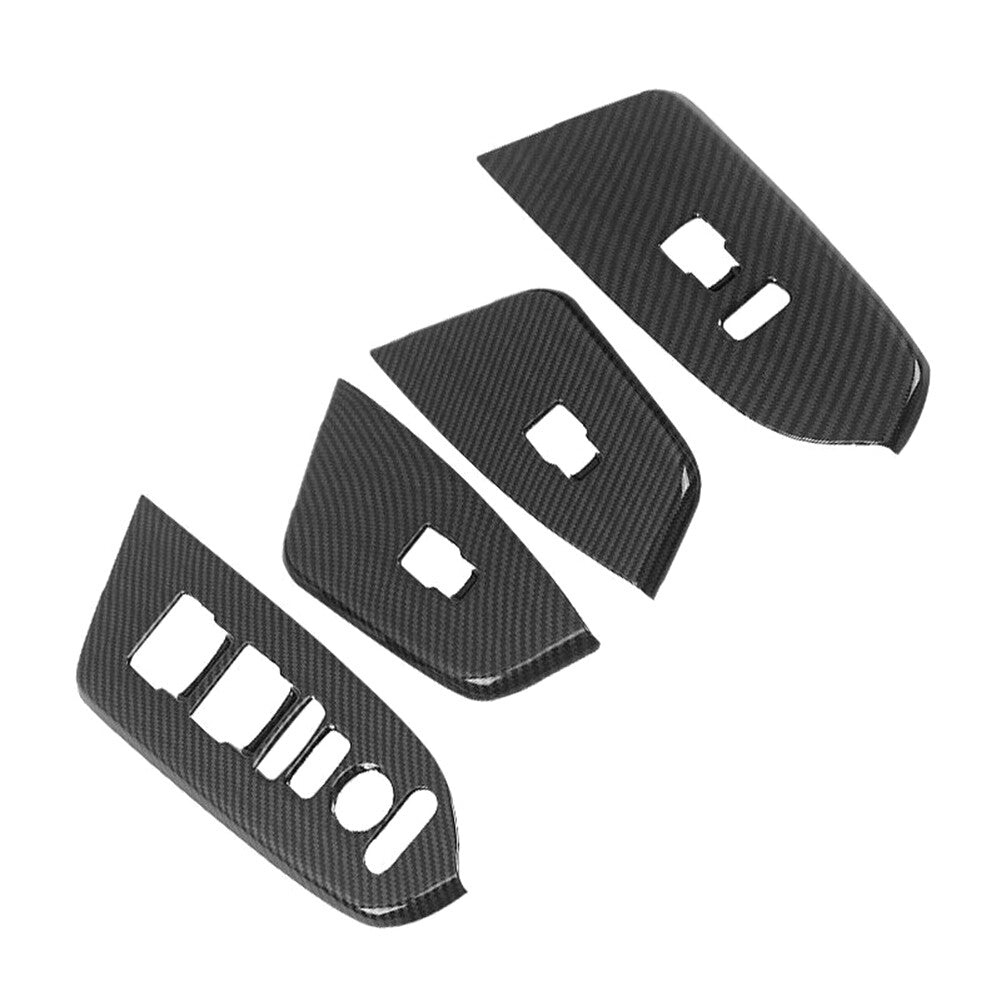 Carbon Fiber Interior Door Armrest Cover Trim for Honda CRV CR-V 5th 2017-2019
