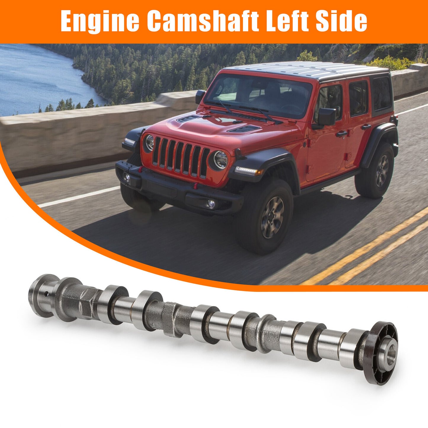 Left Side Exhaust Camshaft 5184377AE for CHRYSLER for DODGE for CHALLENGER for JEEP for RAM New