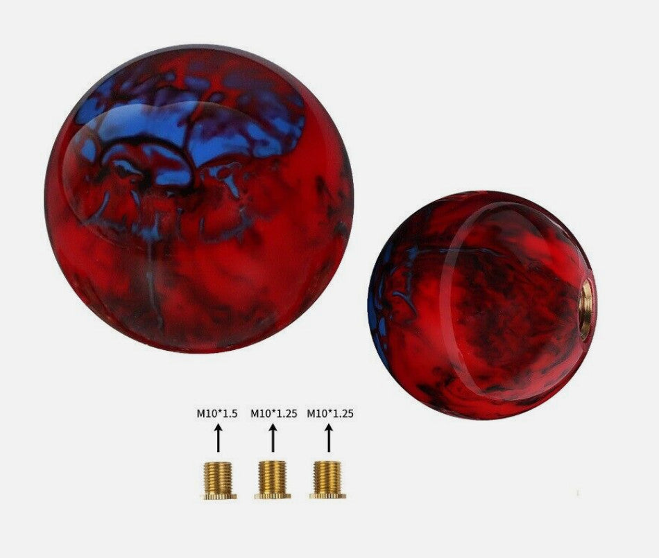 The red and blue round ball on the manual gear shift lever is suitable for Honda for Acura vehicles.