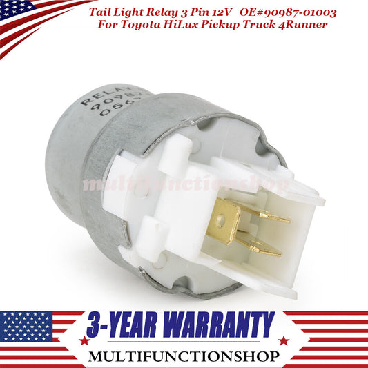 Tail Light Relay 3 Pin 12V for Toyota HiLux Pickup Truck 4Runner LAMP 84 Truck