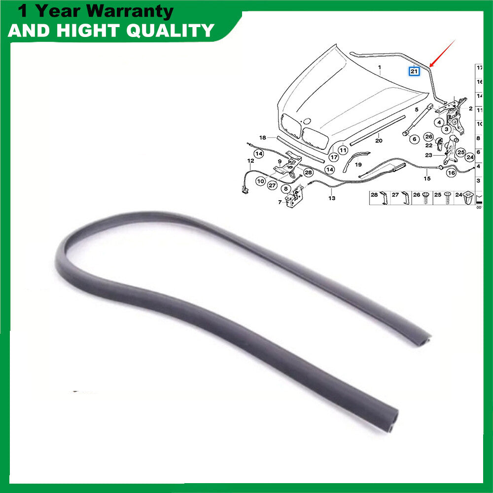 Engine hood sealing gasket 51237161345 is suitable for BMW E70, E71, E72, X5 3.0si, X6, X5M, and X6M.