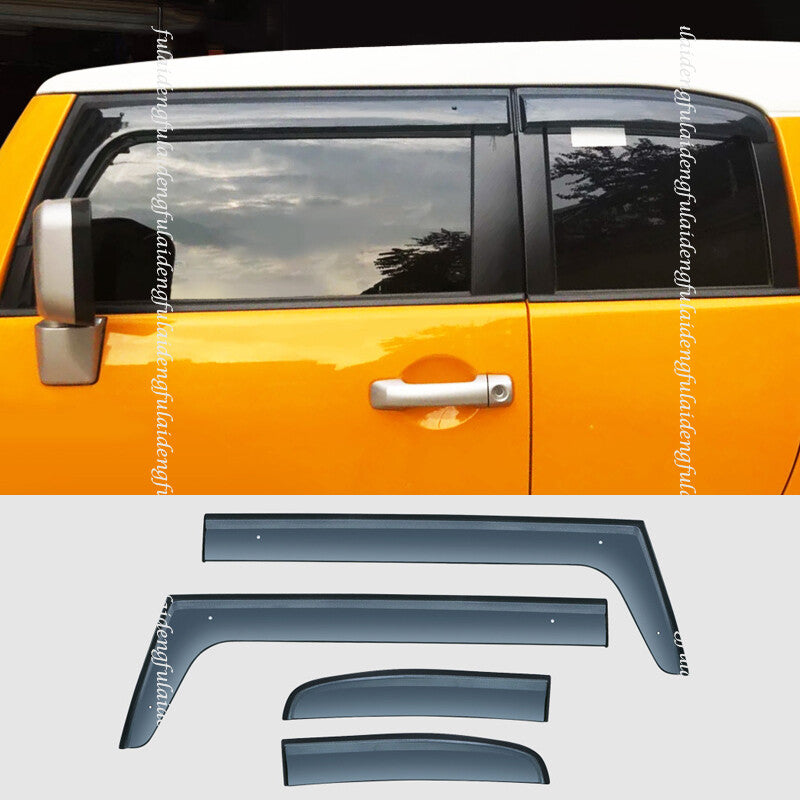 for Toyota FJ Cruiser 06-2021 Window Visor Vent Sun Shade Rain Guard Door Visor