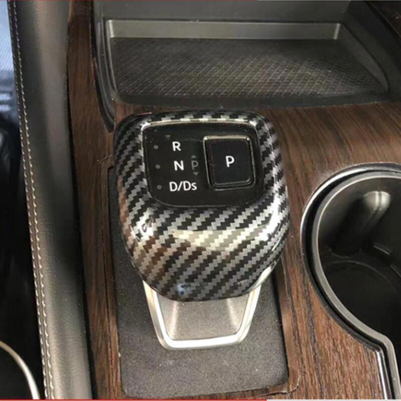 1X Carbon Fiber Gear Shift Knob Molding Cover Trim for Nissan Pathfinder 2022-24