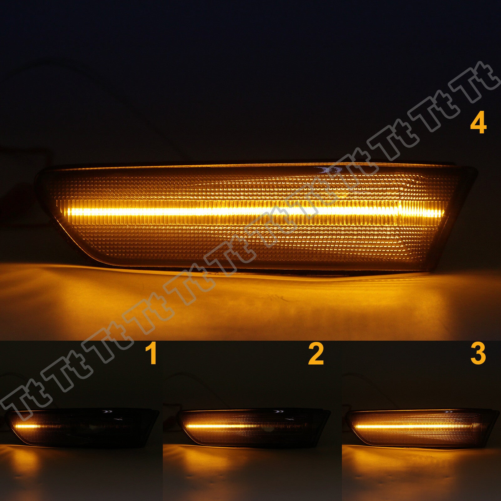 Sequential switch LED side marker lights applicable to for Infiniti G35 Coupe (03-07)